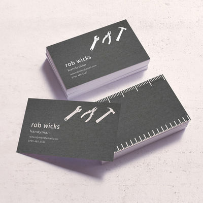 Печатание визитных карточек слоения лоска новаторское двойное бортовое с логотипом фольги