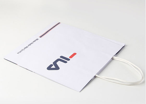 Элегантные напечатанные причудливой бумажные мешки повторно использованные бумагой ручка 100 Гсм плоская бумажная
