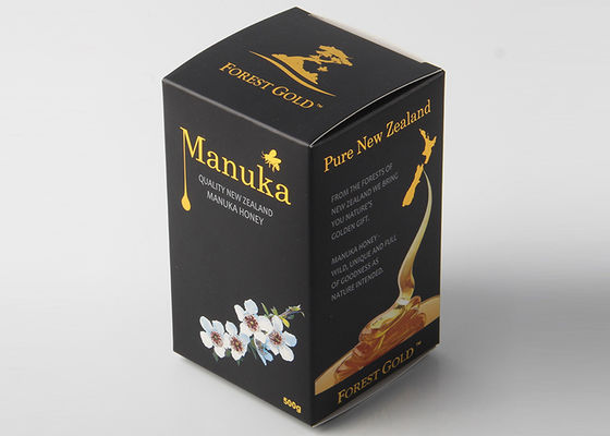 Доска коробок сусального золота горячая штемпелюя напечатанная упаковывая двухшпиндельная для продуктов питания