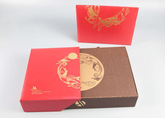 Коробки причудливой бумажной бумаги упаковывая с штемпелевать сусального золота горячий для упаковки еды