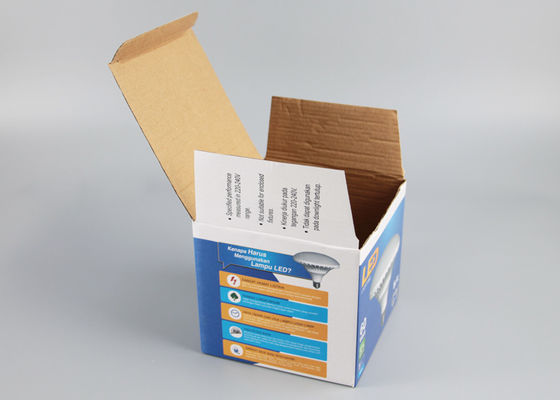 Повторно использованное прямоугольное складывая пятно коробок бумаги упаковывая УЛЬТРАФИОЛЕТОВОЕ для упаковки светов СИД