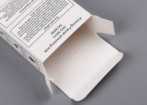 Белые коробки бумаги доски цвета слоновой кости упаковывая с горячим серебром лазера и штейновым лакировать
