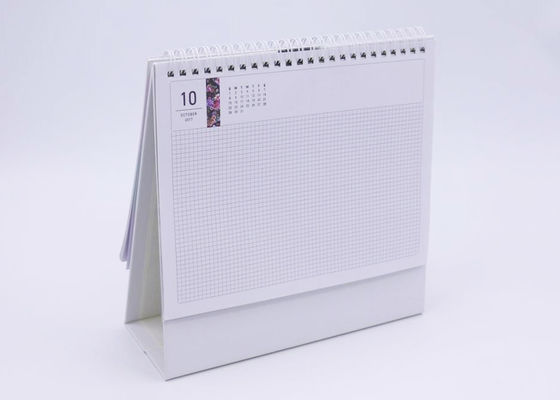 Бумажный настольный календарь с крышкой прозрачной пластмассы, настольными календарями дела 300гсм