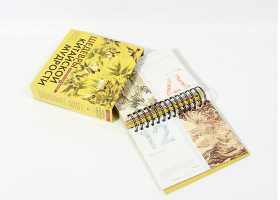 Творческий персонализированный настольный календарь, свет - желтый ежемесячный настольный календарь