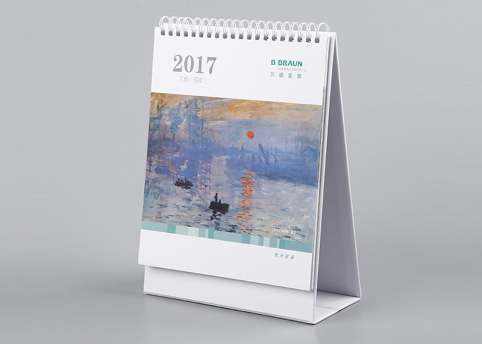 Материал Эко художественного настольного календаря офиса бумаги Крафт дружелюбный для подарка Нового Года