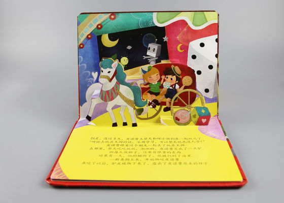 Мягкое касающее рождество обложки хлопает вверх книги с характером детей мультфильма