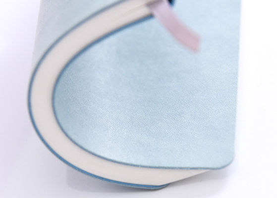 Тетради мягкой крышки идеальной вязки связывать голубой шить для подарка продвижения